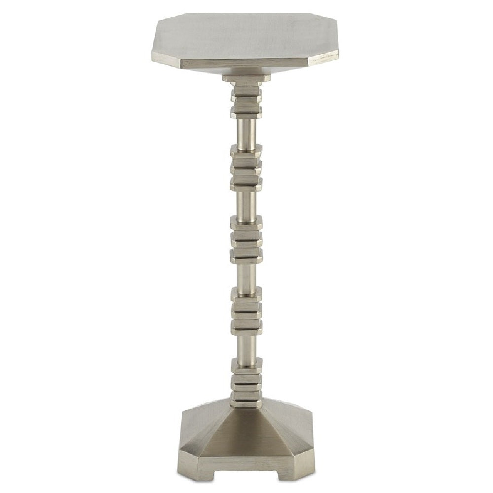 Pilare Silver Drinks Table 9"