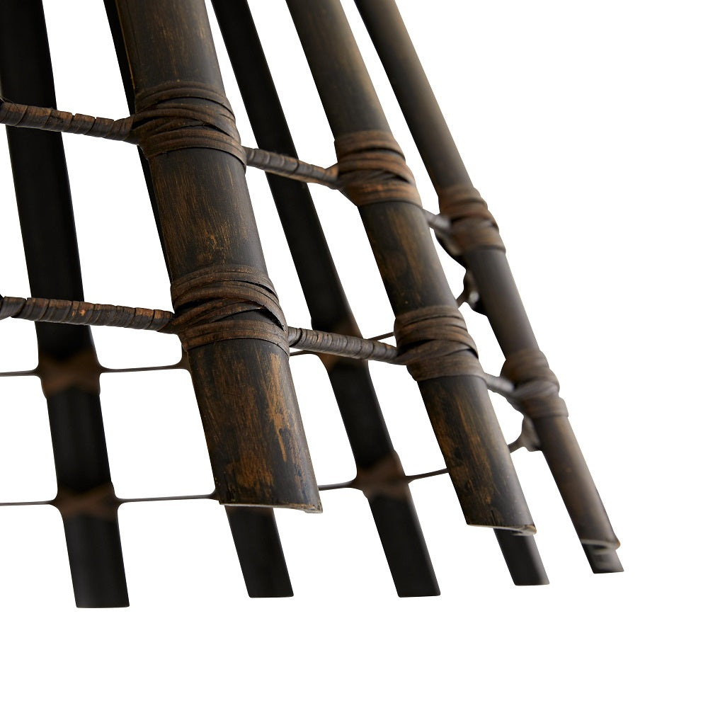 Bamboo Pendant w/Brass Hardware