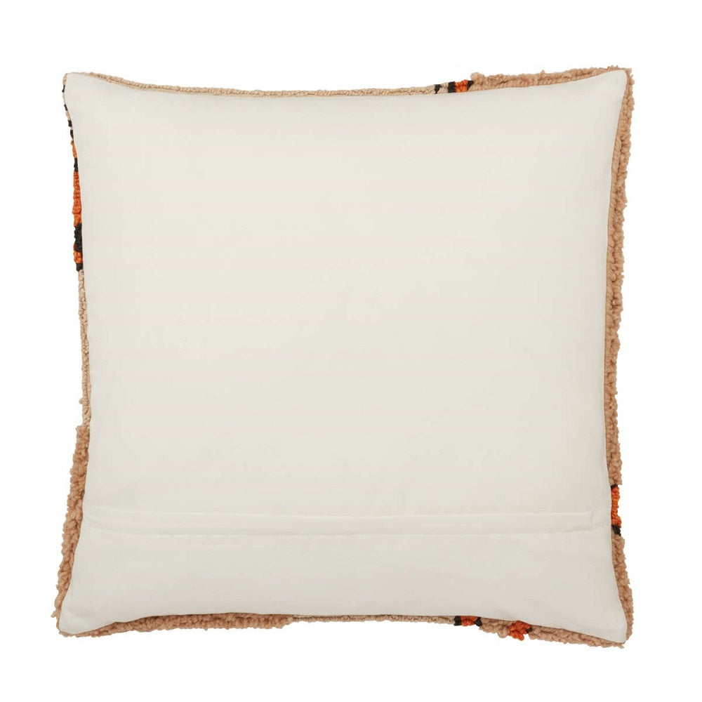 Textured Orange Brown Pillow 22x22