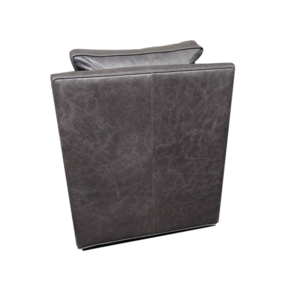 CDH Leather Swivel Chair – Grey