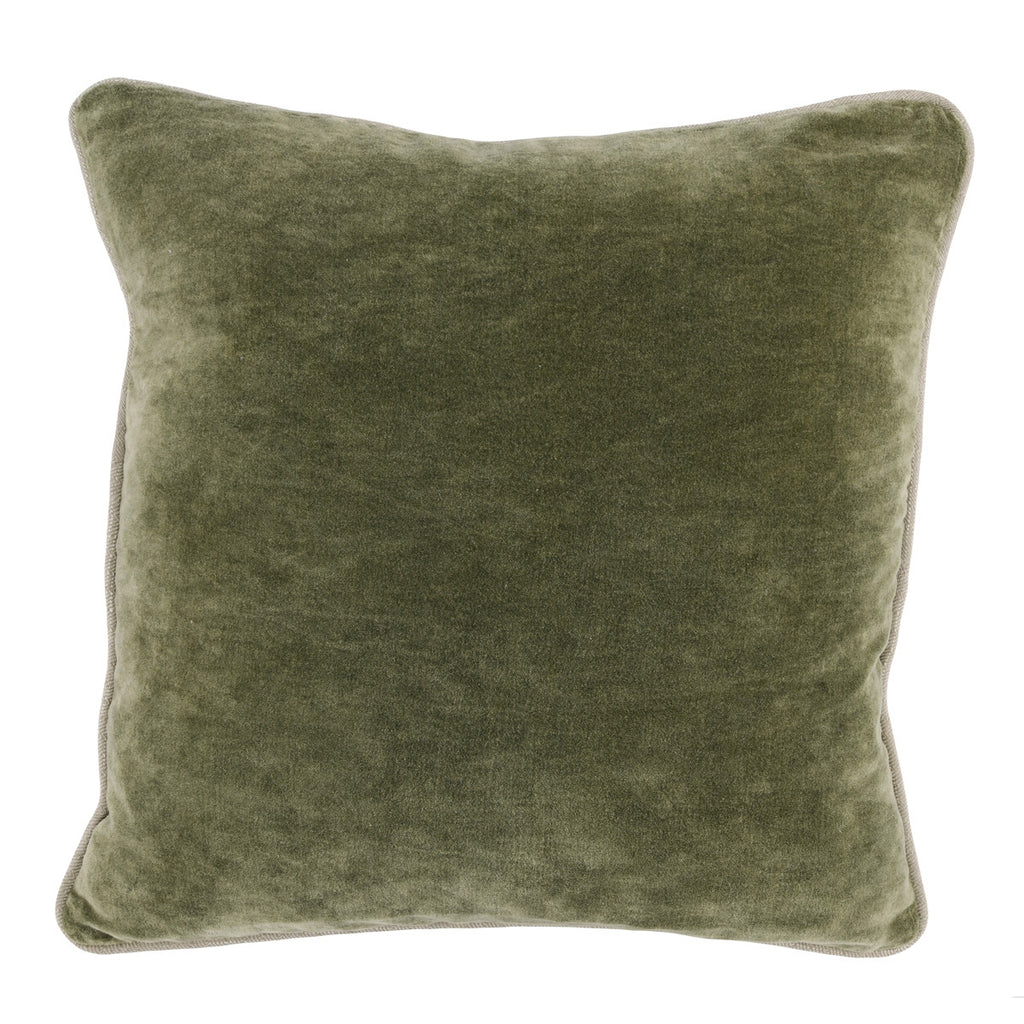Hara Velvet Moss Pillow 18x18