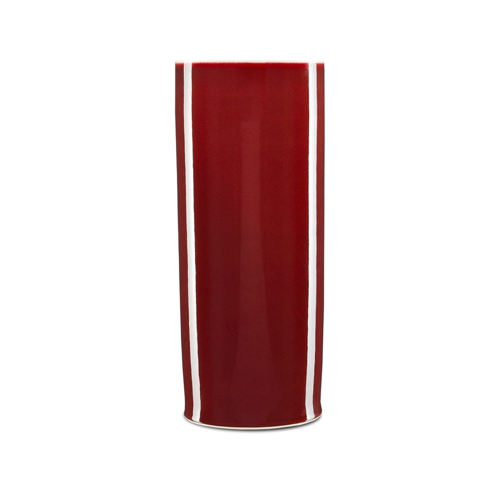 Oxblood Cylinder Vase