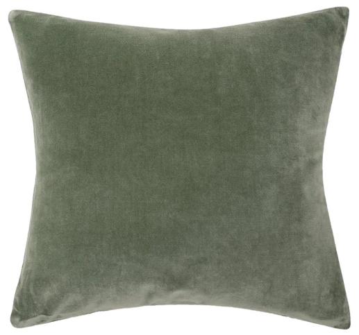 Olive discount velvet pillow