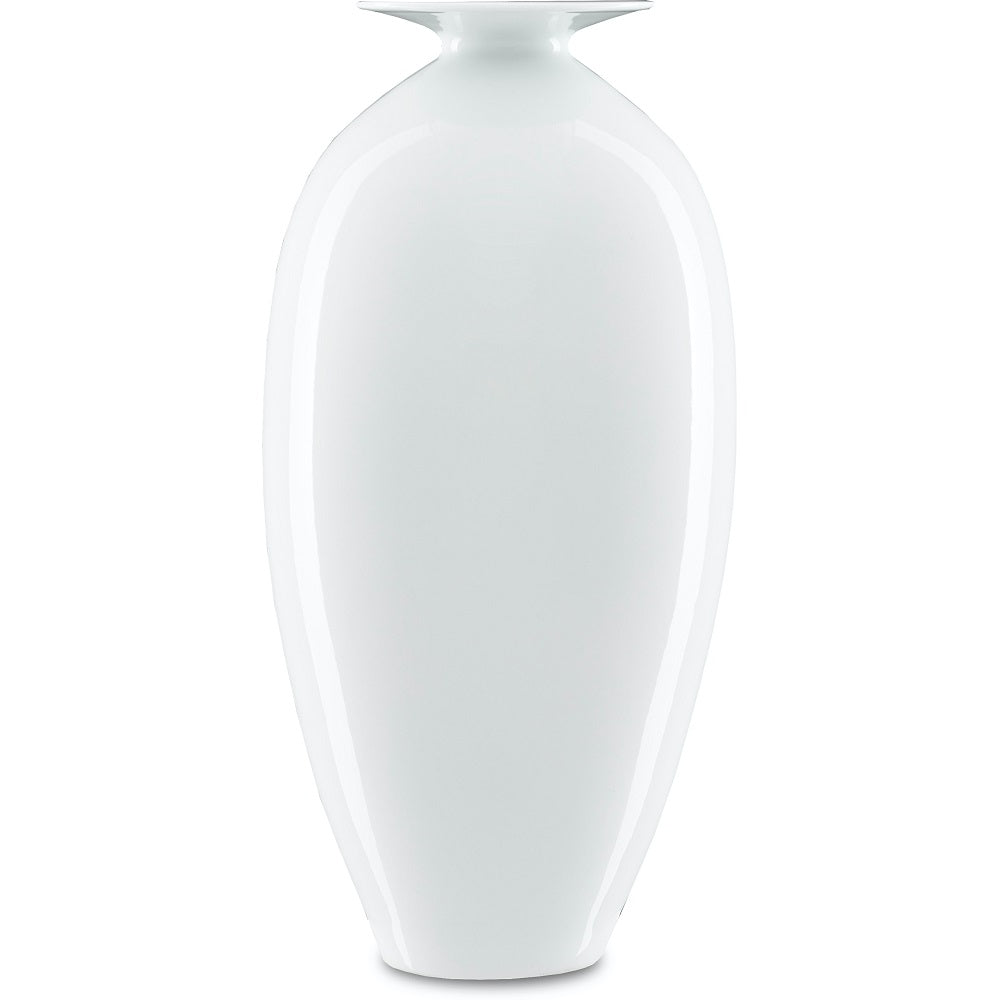 Imperial White Tall Vase