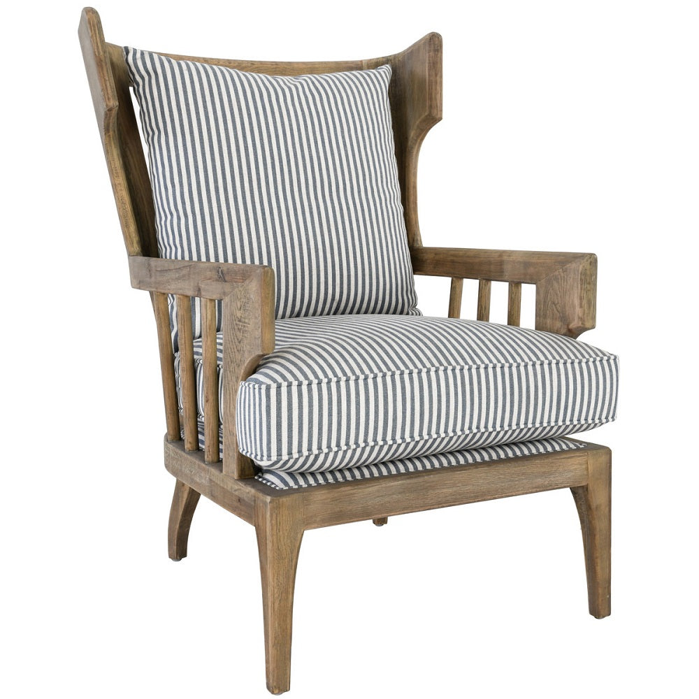 Larry Striped Accent Chair