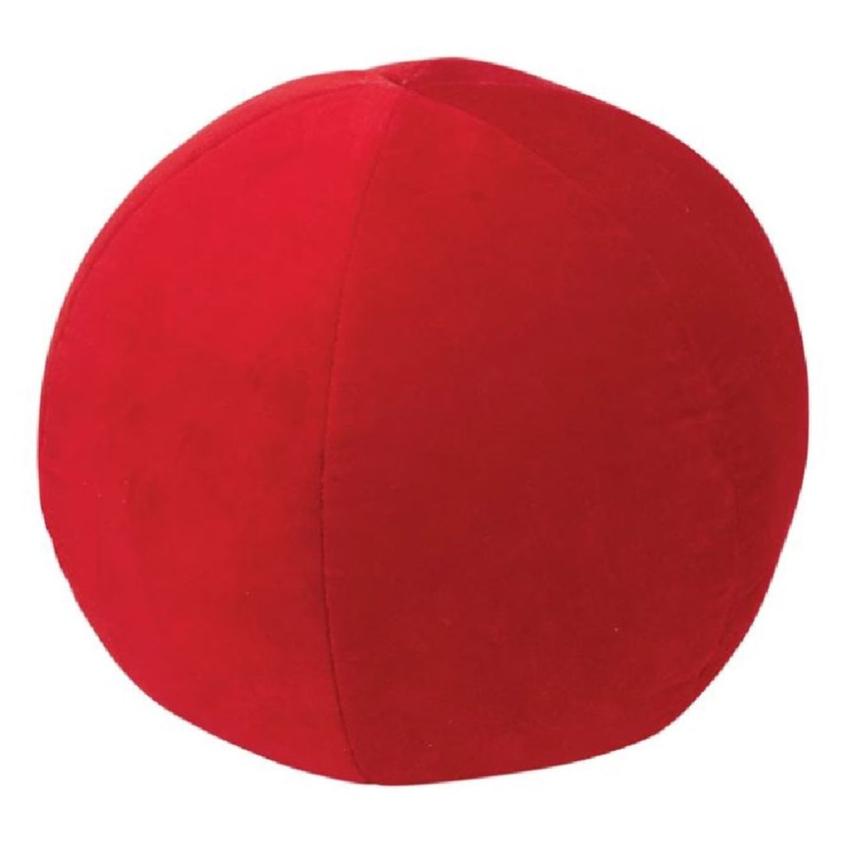 Red Cotton Pillow 12″ Round – Cokas Diko Home