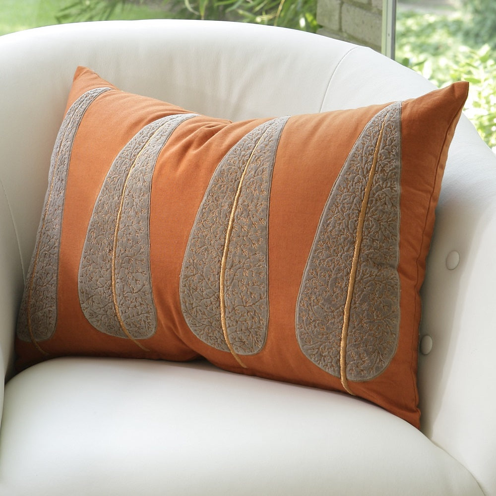 Copper Velvet Pillow 22x12