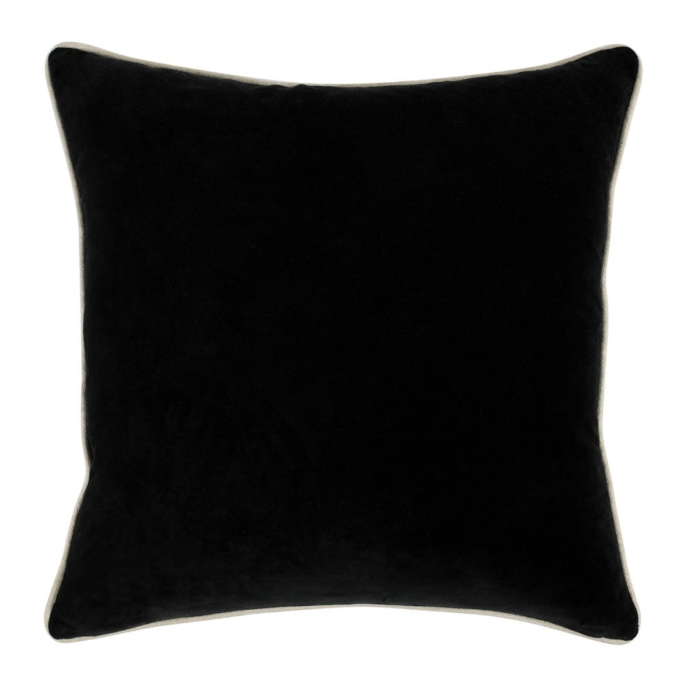 Hara Velvet Black Pillow 22"