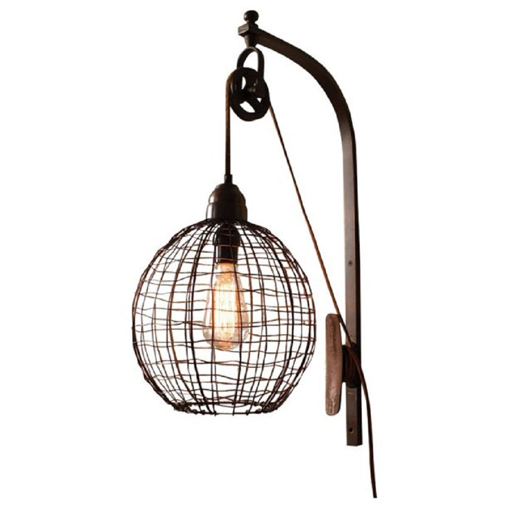 Peck Wall Sconce with Pulley