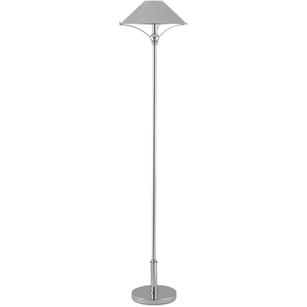 Maarla Nickel Floor Lamp