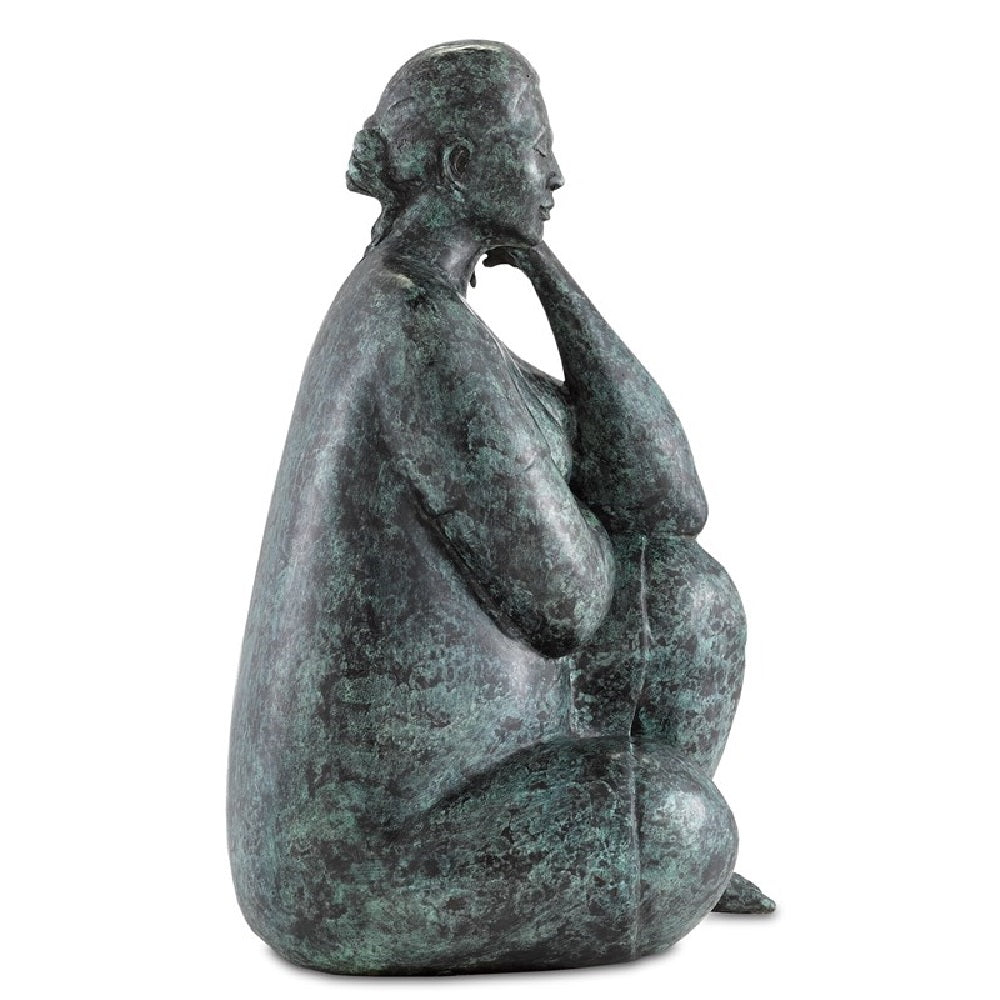 Lady Meditating Bronze
