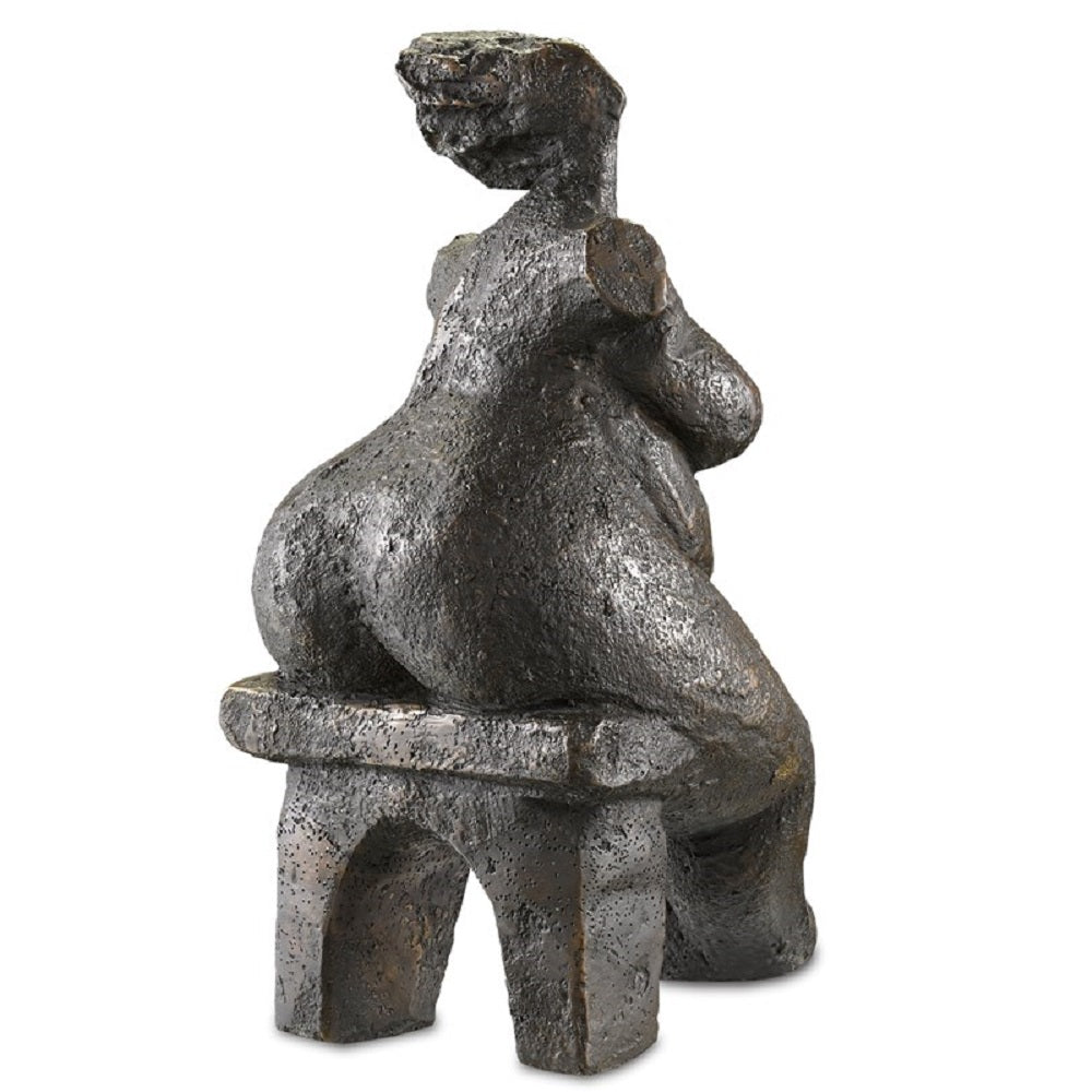 ady Dreaming Bronze Sculpture