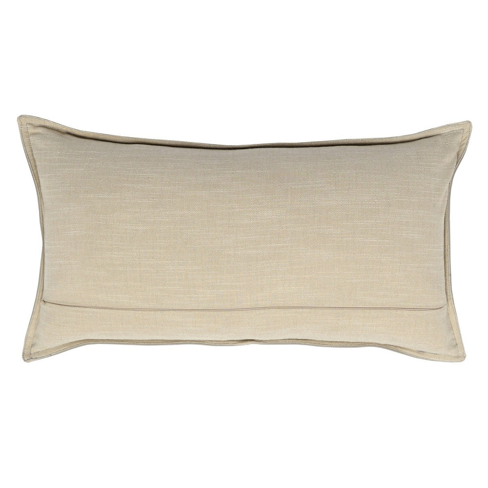 Dire Leather Onyx Lumbar Pillow